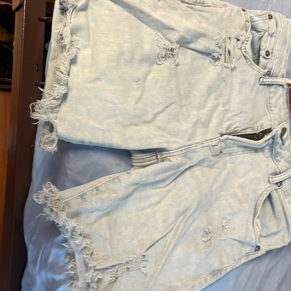 Almost white Jean shorts